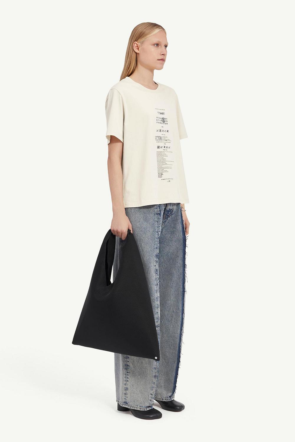 White Maison Margiela Care Label Print Cotton T-shirt | AU_MM23733