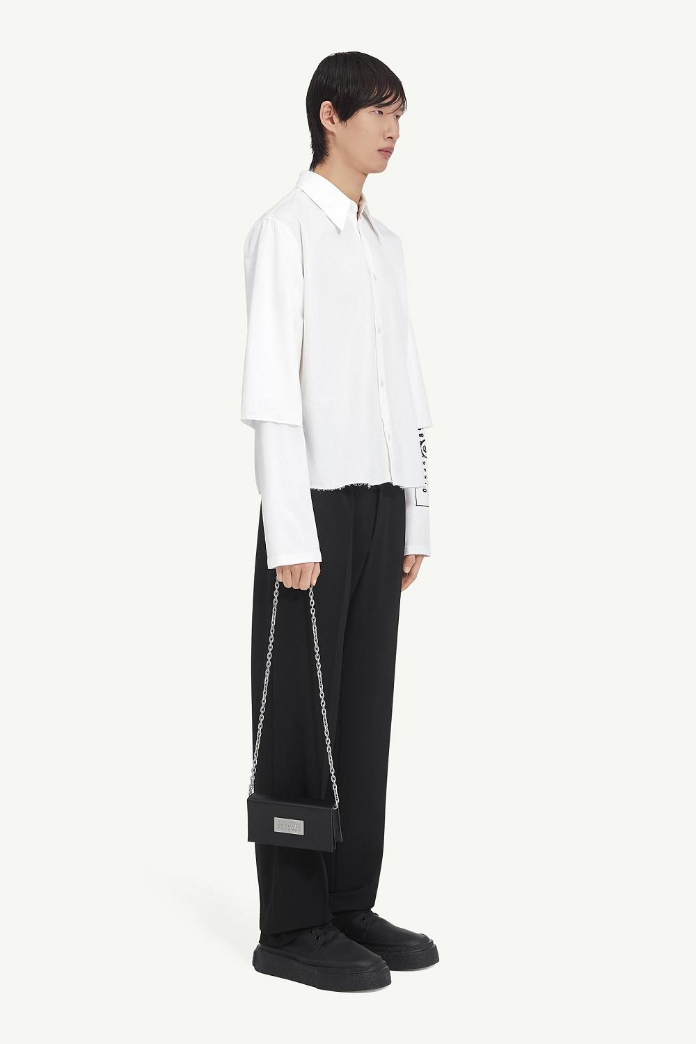 White Maison Margiela Cotton Long-sleeved T-shirt | AU_MM92620