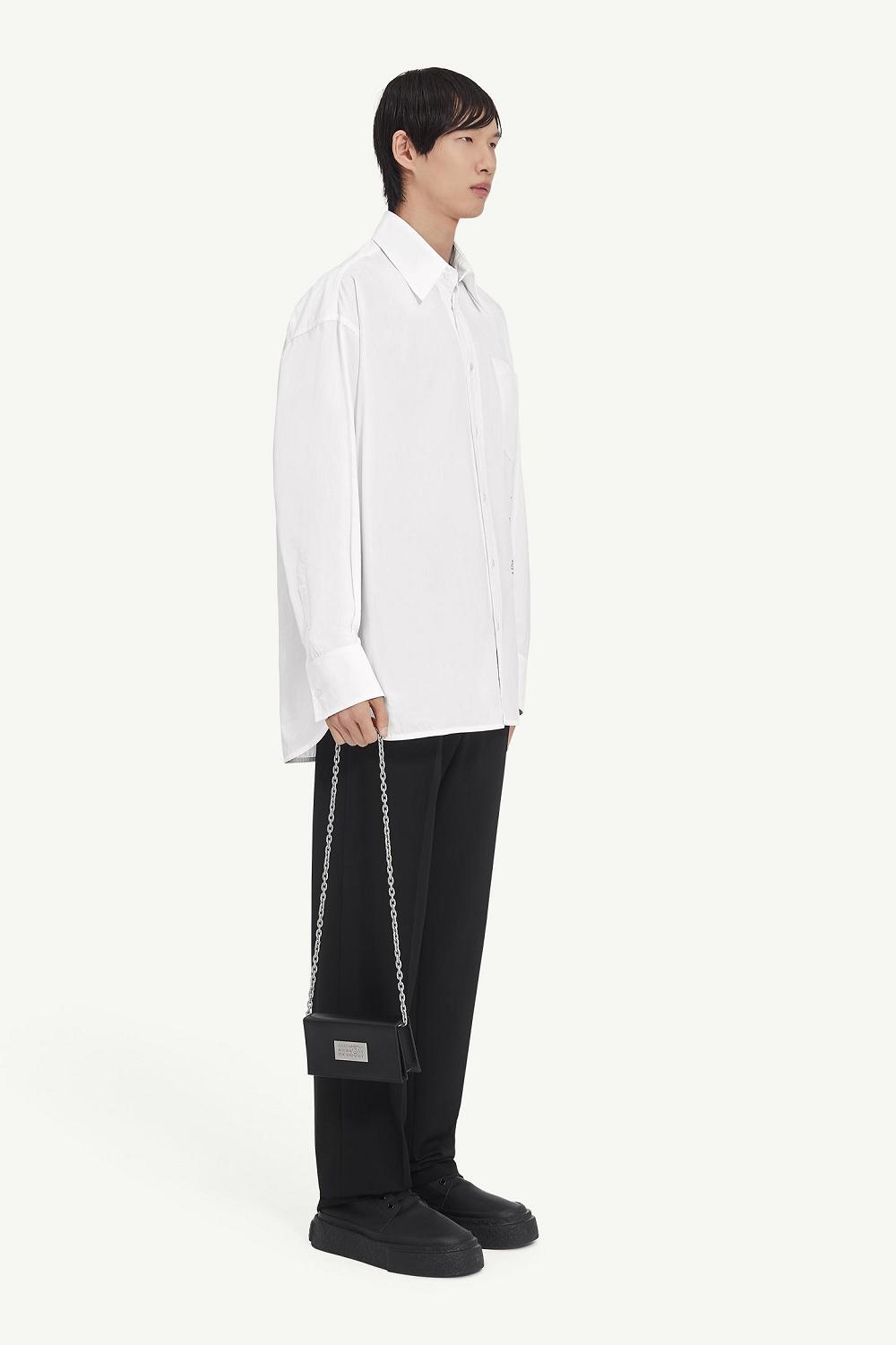 White Maison Margiela Cotton Poplin Shirt | AU_MM27416