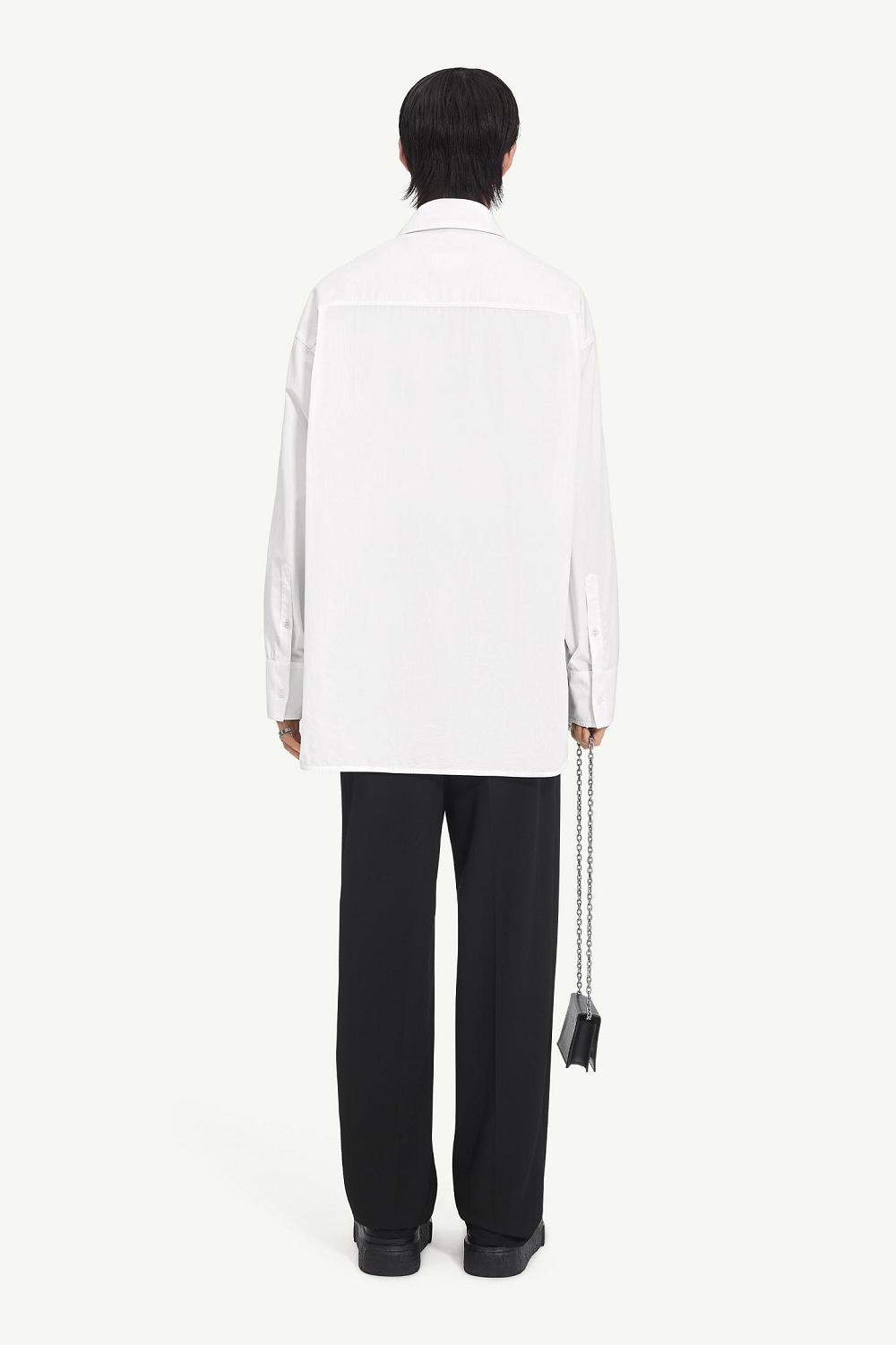 White Maison Margiela Cotton Poplin Shirt | AU_MM27416