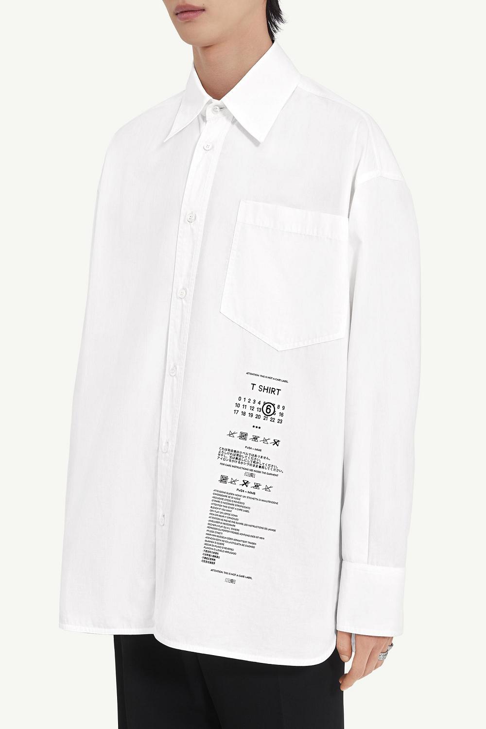 White Maison Margiela Cotton Poplin Shirt | AU_MM27416