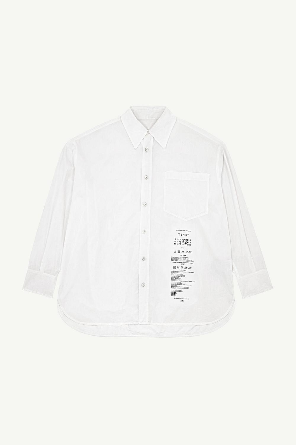 White Maison Margiela Cotton Poplin Shirt | AU_MM27416