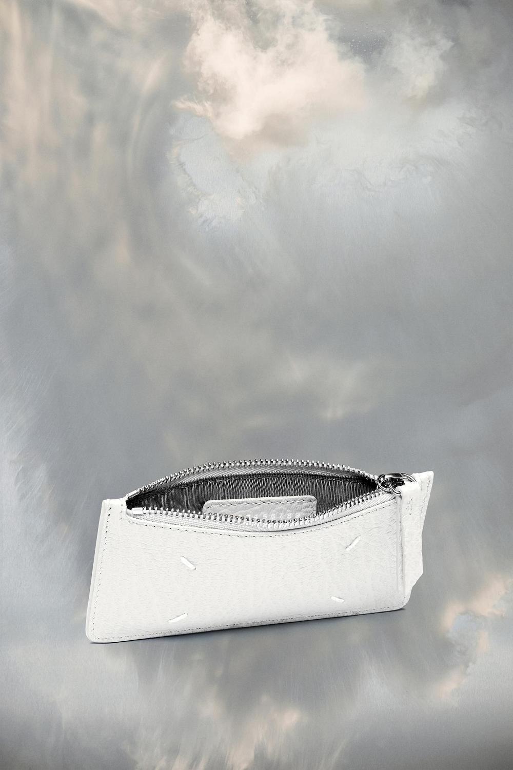 White Maison Margiela Four Stitches Cardholder Wallet | AU_MM20890