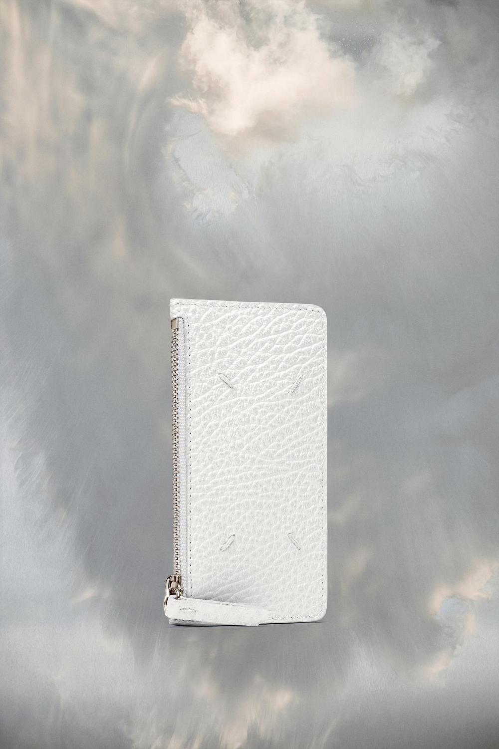 White Maison Margiela Four Stitches Cardholder Wallet | AU_MM20890