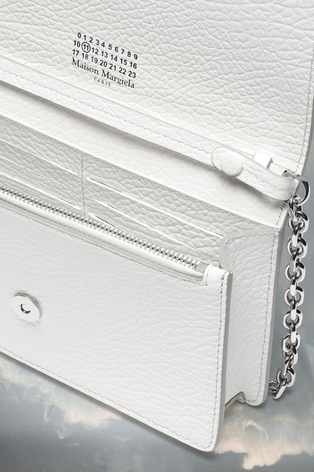 White Maison Margiela Four Stitches Chain Wallet | AU_MM14331