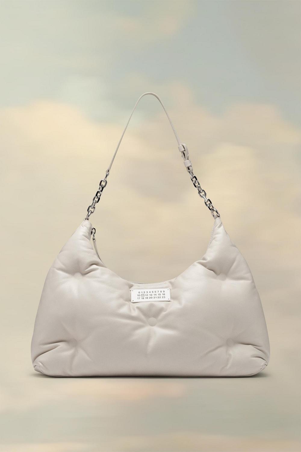 White Maison Margiela Glam Slam Hobo Medium | AU_MM46923