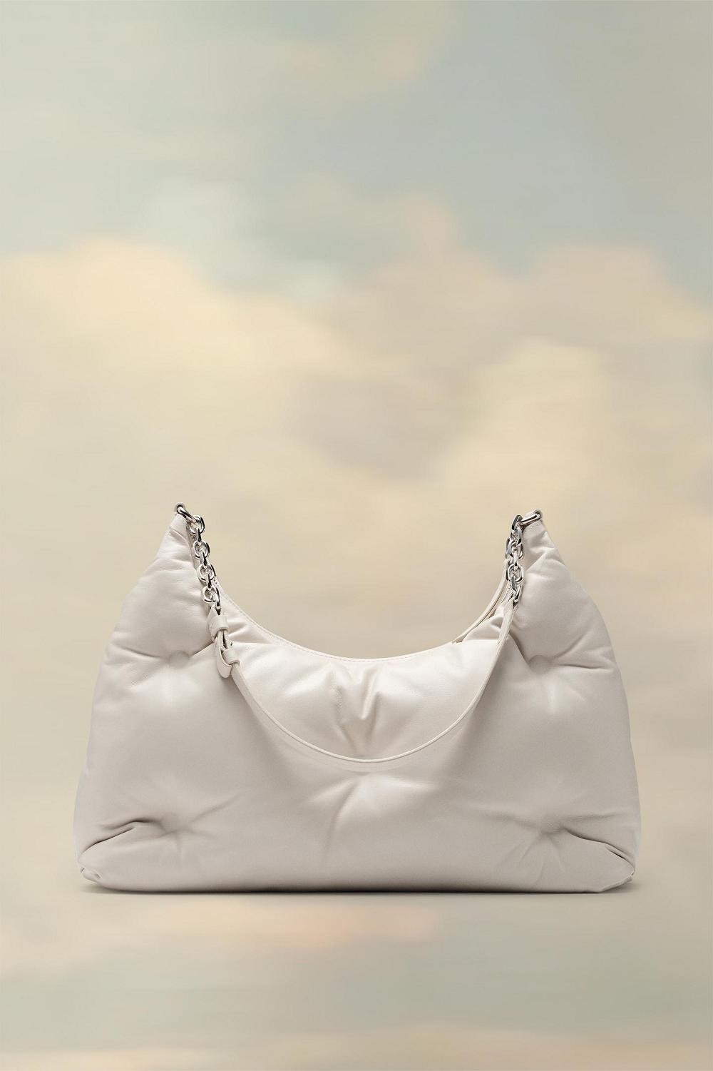 White Maison Margiela Glam Slam Hobo Medium | AU_MM32888