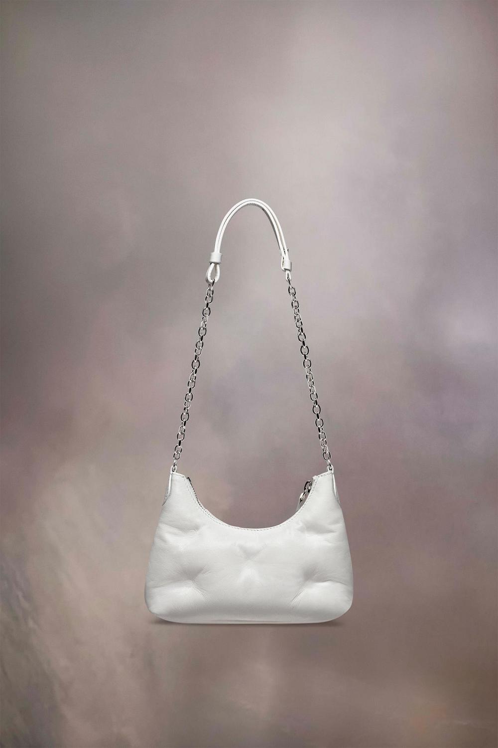 White Maison Margiela Glam Slam Hobo Micro | AU_MM55296