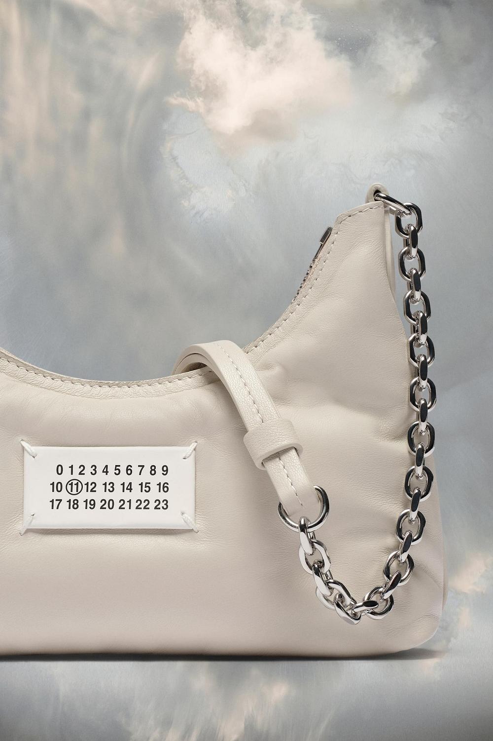 White Maison Margiela Glam Slam Hobo Micro | AU_MM37590