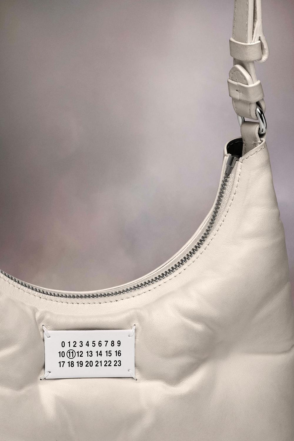 White Maison Margiela Glam Slam Hobo Small | AU_MM72381