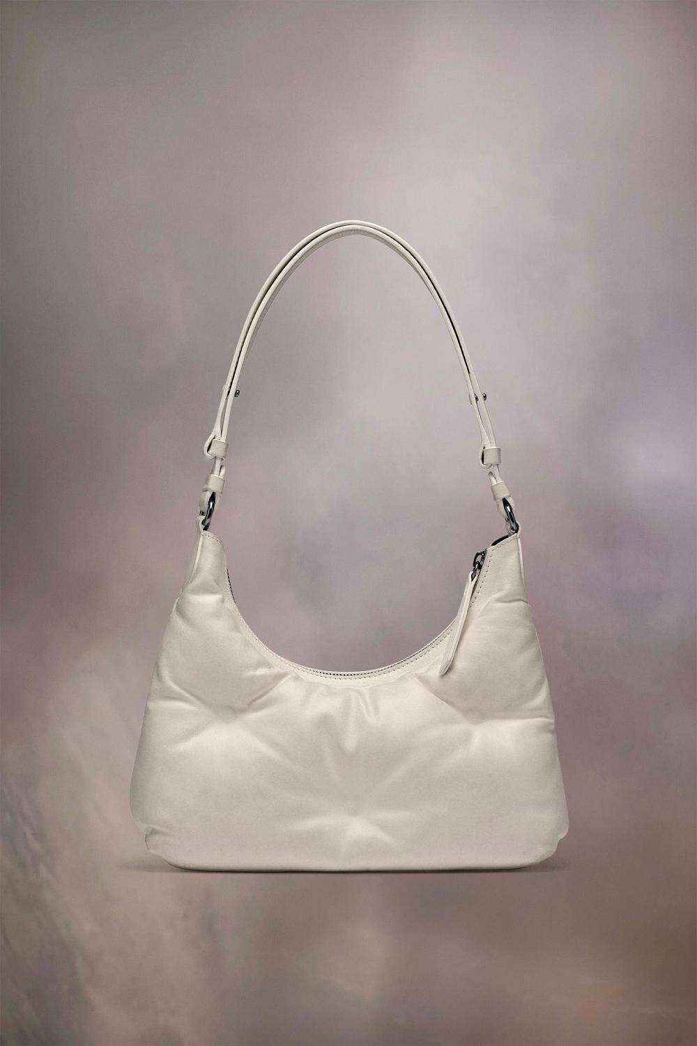 White Maison Margiela Glam Slam Hobo Small | AU_MM72381