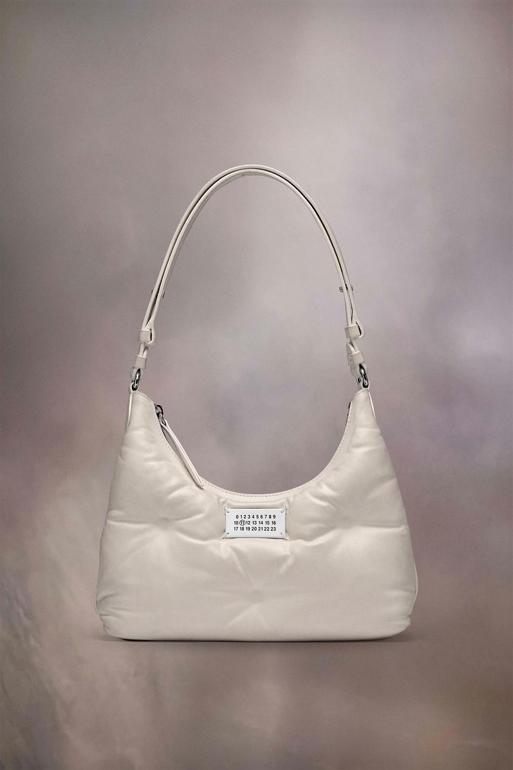 White Maison Margiela Glam Slam Hobo Small | AU_MM72381