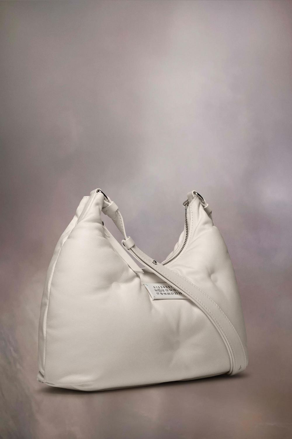 White Maison Margiela Glam Slam Hobo Small | AU_MM71930