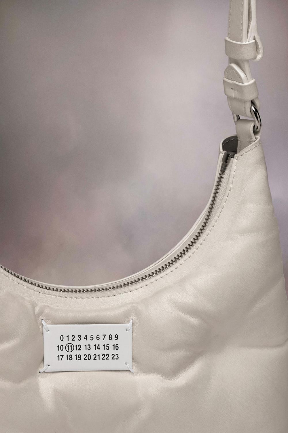 White Maison Margiela Glam Slam Hobo Small | AU_MM71930