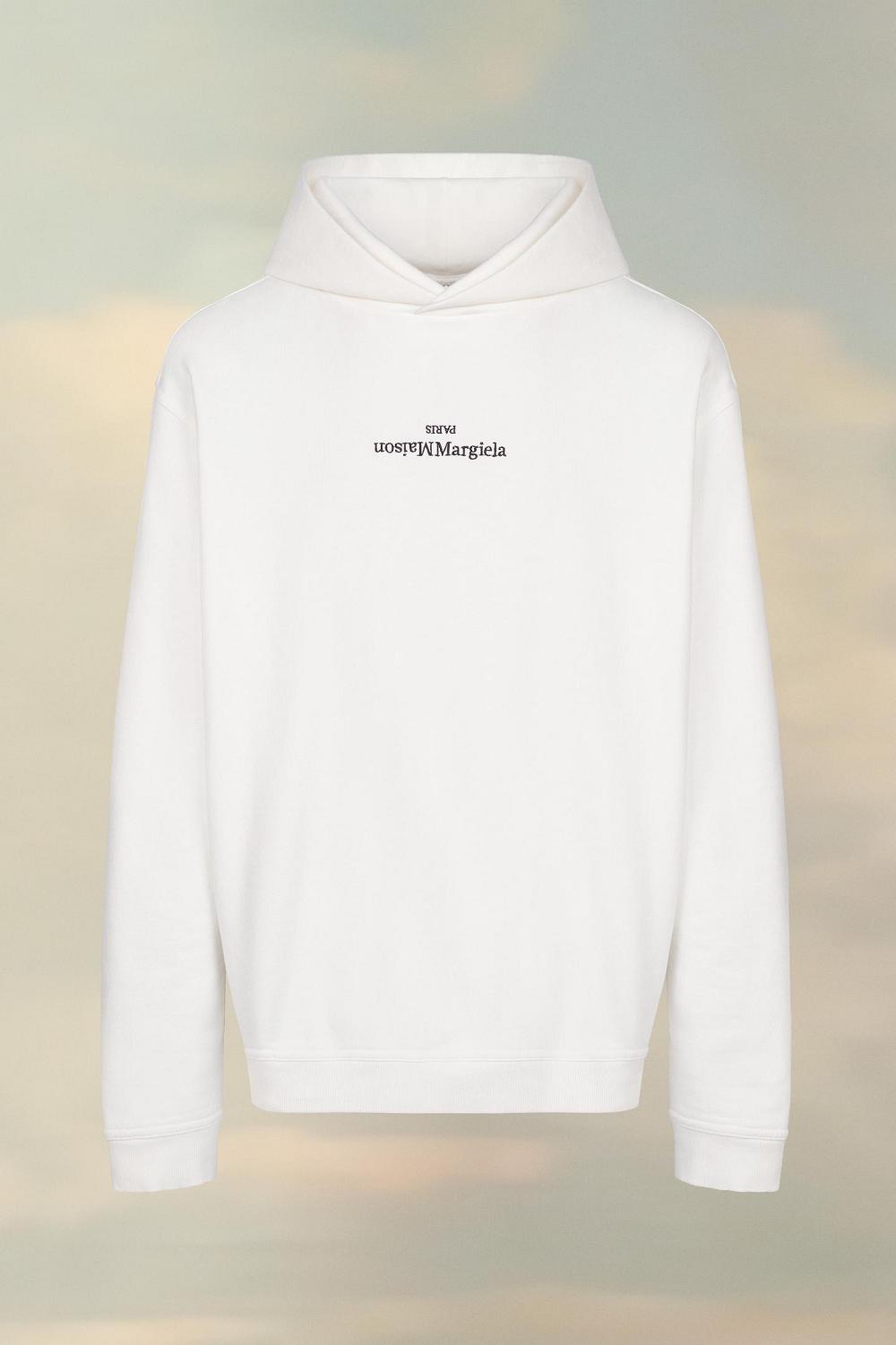 White Maison Margiela Hooded Sweatshirt | AU_MM10808