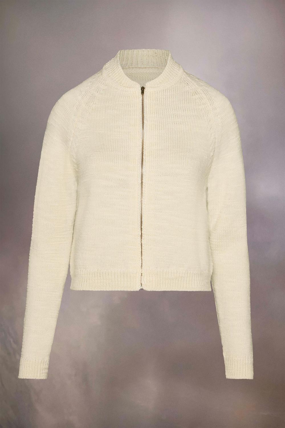 White Maison Margiela Knit Cardigan | AU_MM91241