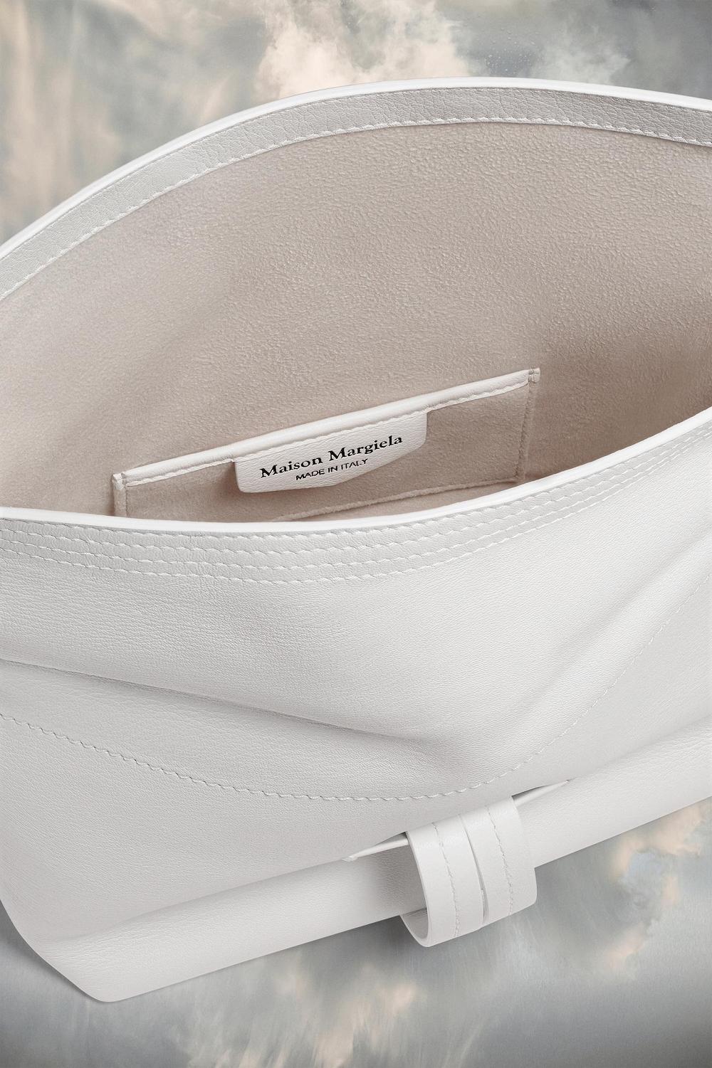 White Maison Margiela Leather Clutch | AU_MM12729