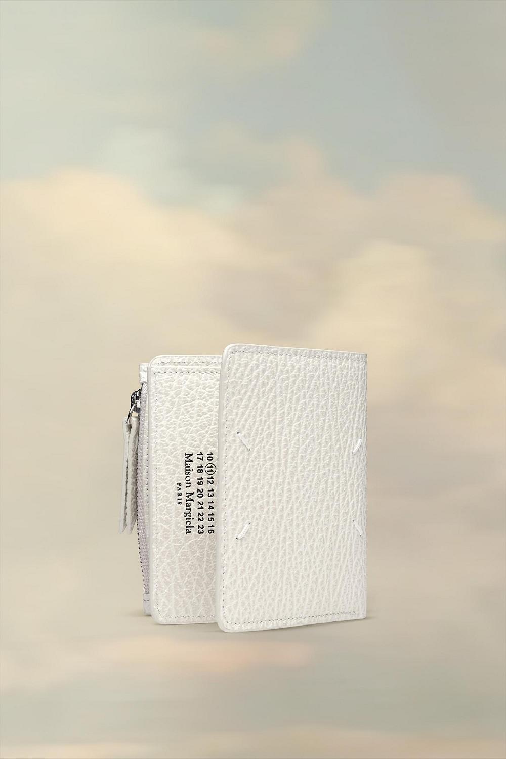 White Maison Margiela Leather Flap Wallet | AU_MM68246