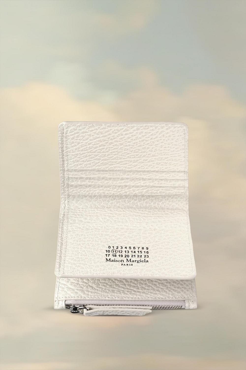 White Maison Margiela Leather Flap Wallet | AU_MM68246