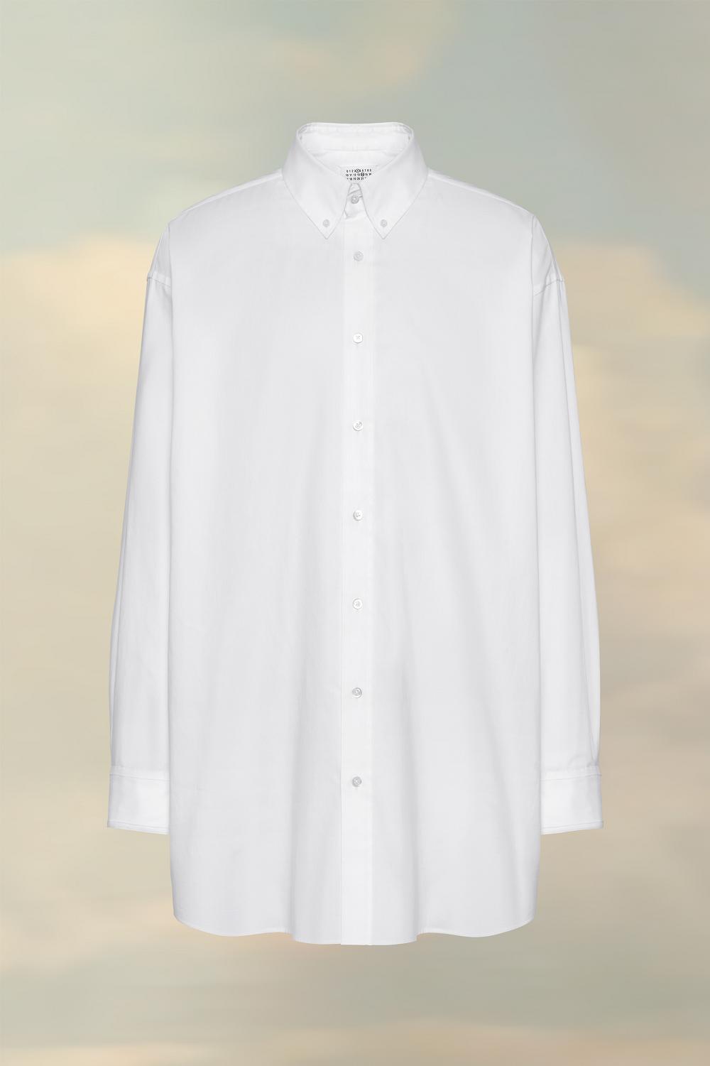 White Maison Margiela Organic Cotton Oxford Shirt | AU_MM24038