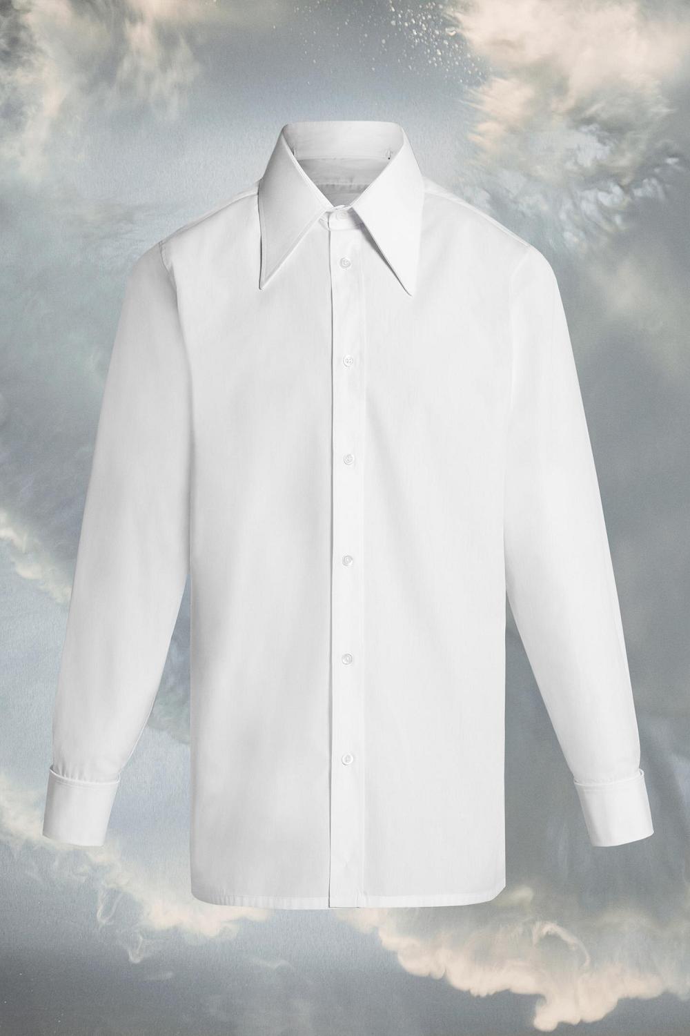 White Maison Margiela Point Collar Shirt | AU_MM93523