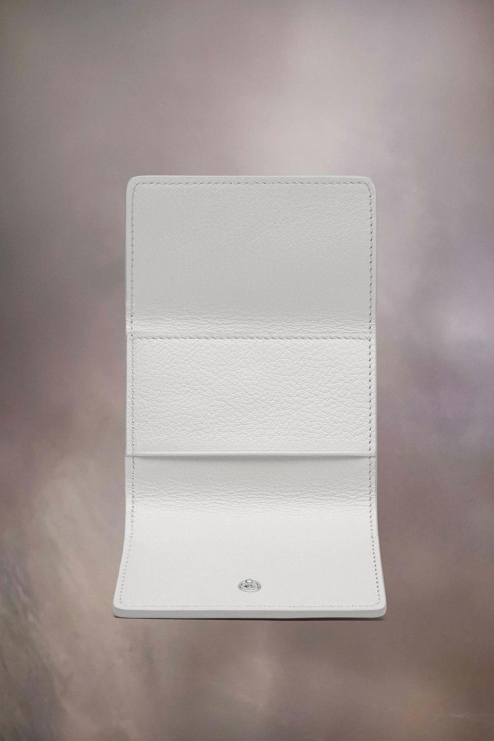 White Maison Margiela Snap Button Leather Wallet | AU_MM47110