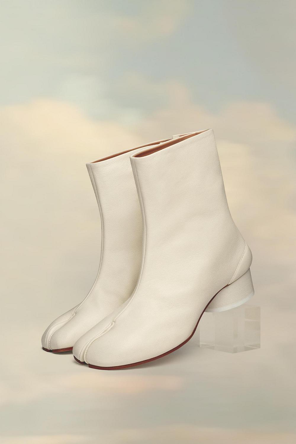 White Maison Margiela Tabi Ankle Boots | AU_MM62156