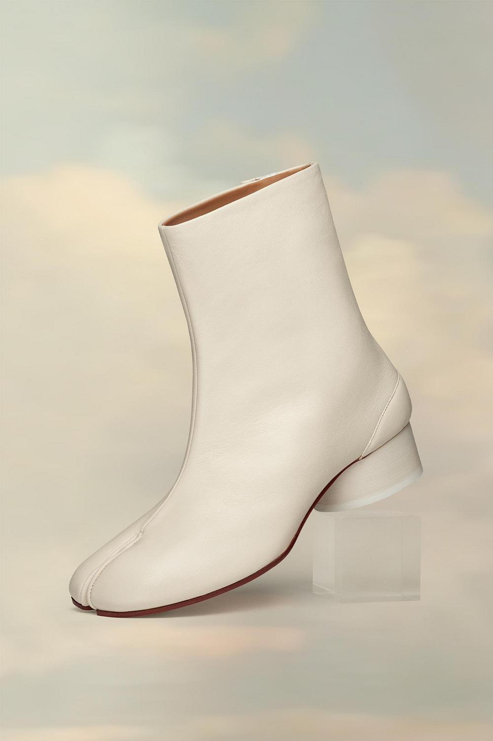 White Maison Margiela Tabi Ankle Boots | AU_MM62156