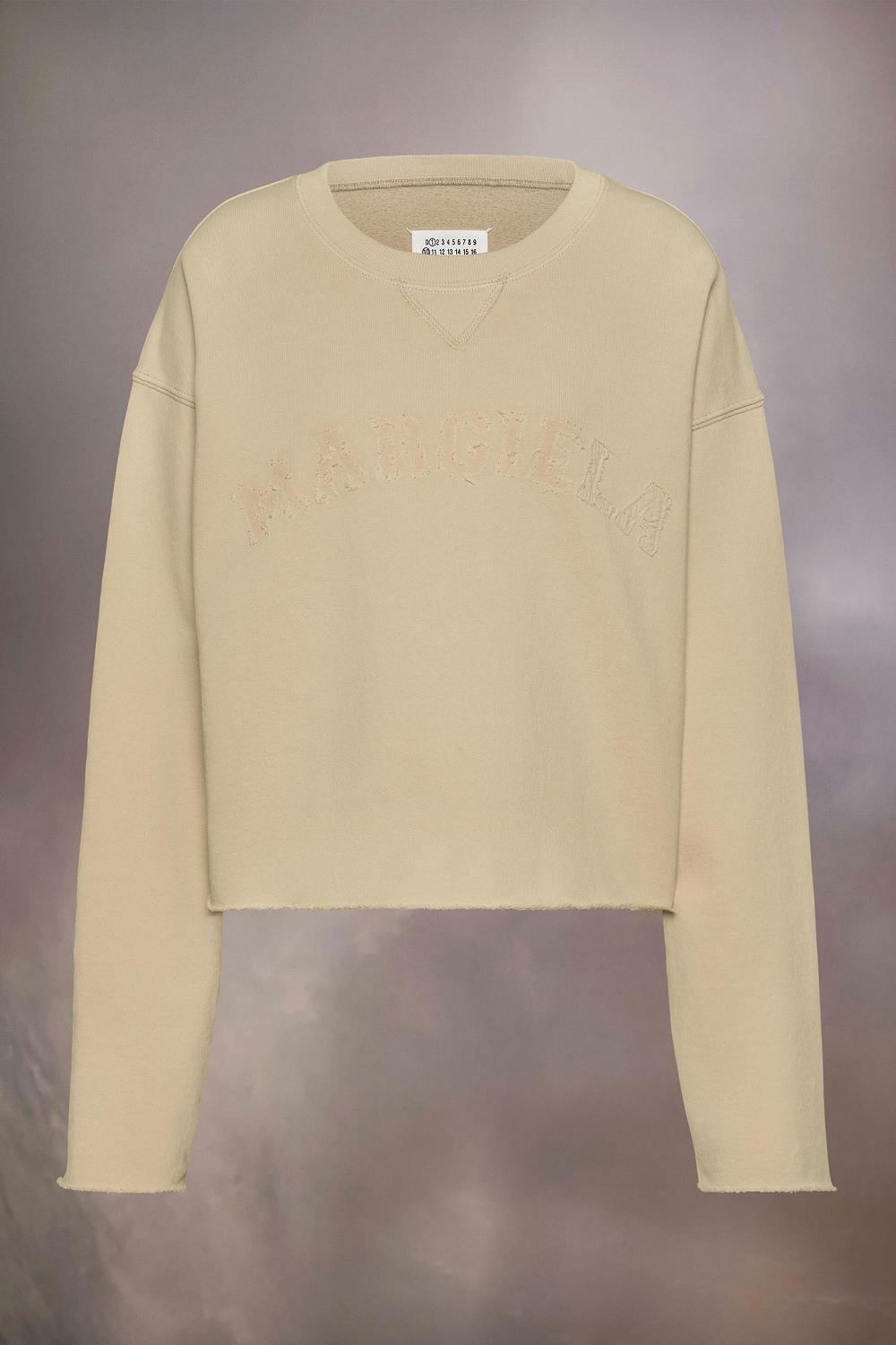 Yellow Maison Margiela Firm Fleece Sweatshirt | AU_MM83308