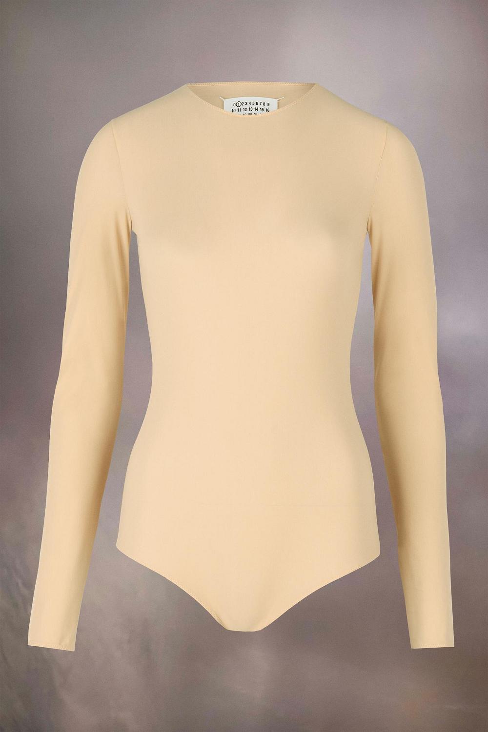 Yellow Maison Margiela Technical Jersey Bodysuit | AU_MM23894